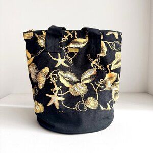 Jim Thompson Seashell Print Canvas Beach Bag